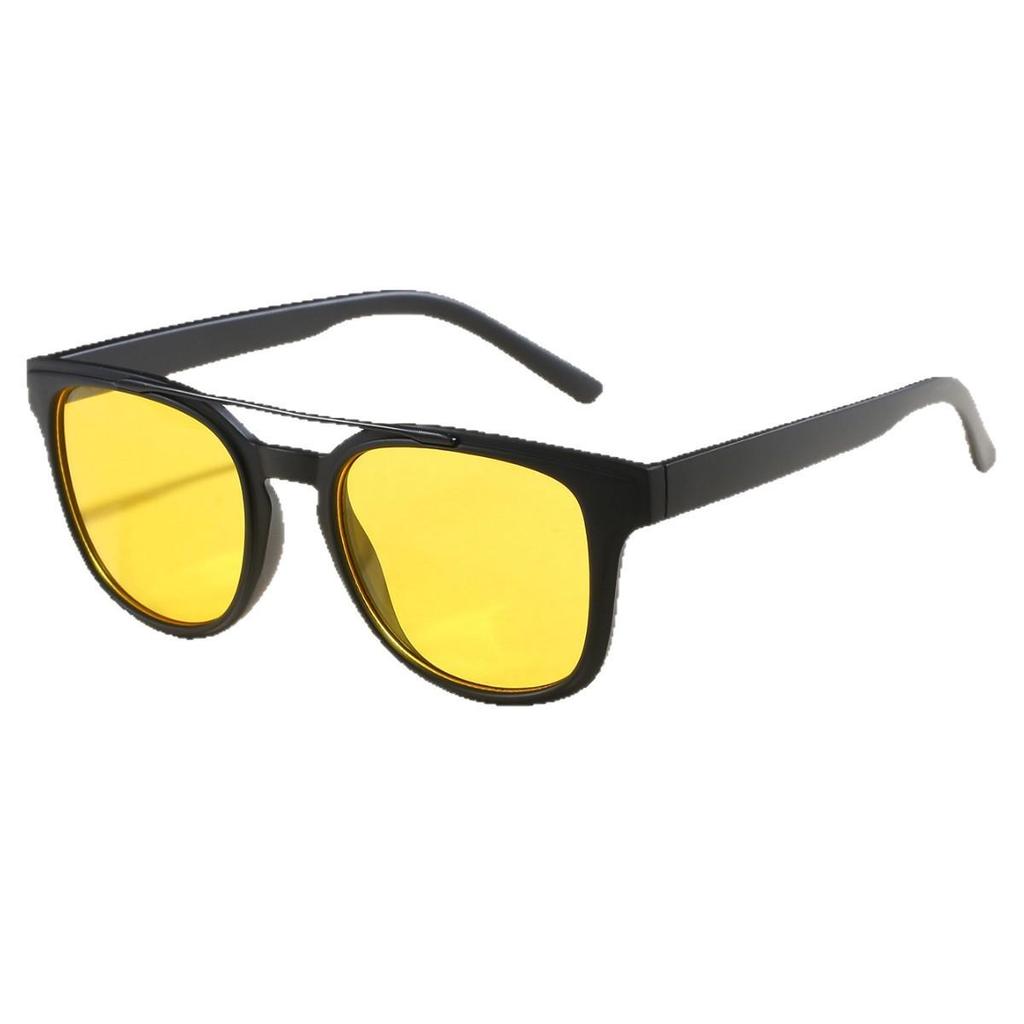 Retro Unisex Double Bridge Square Sunglasses - Fashionable, Versatile, Simple, Trendy Outdoor Sun Protection