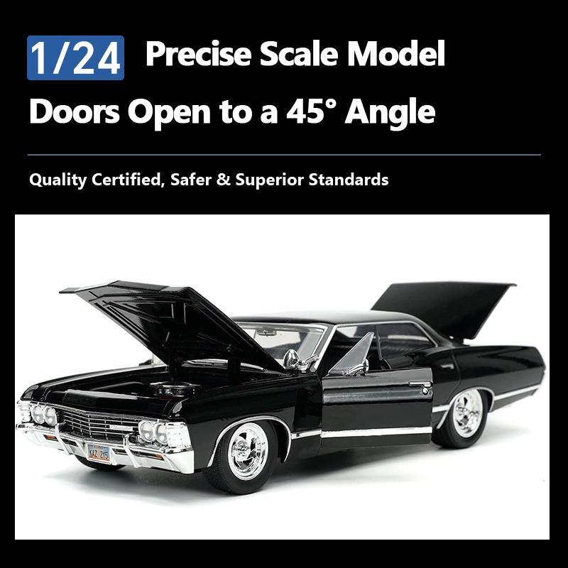 JADA Toys Supernatural 1967 Chevrolet Impala Sport Sedan 1:24 Scale Die-Cast Model JD32250