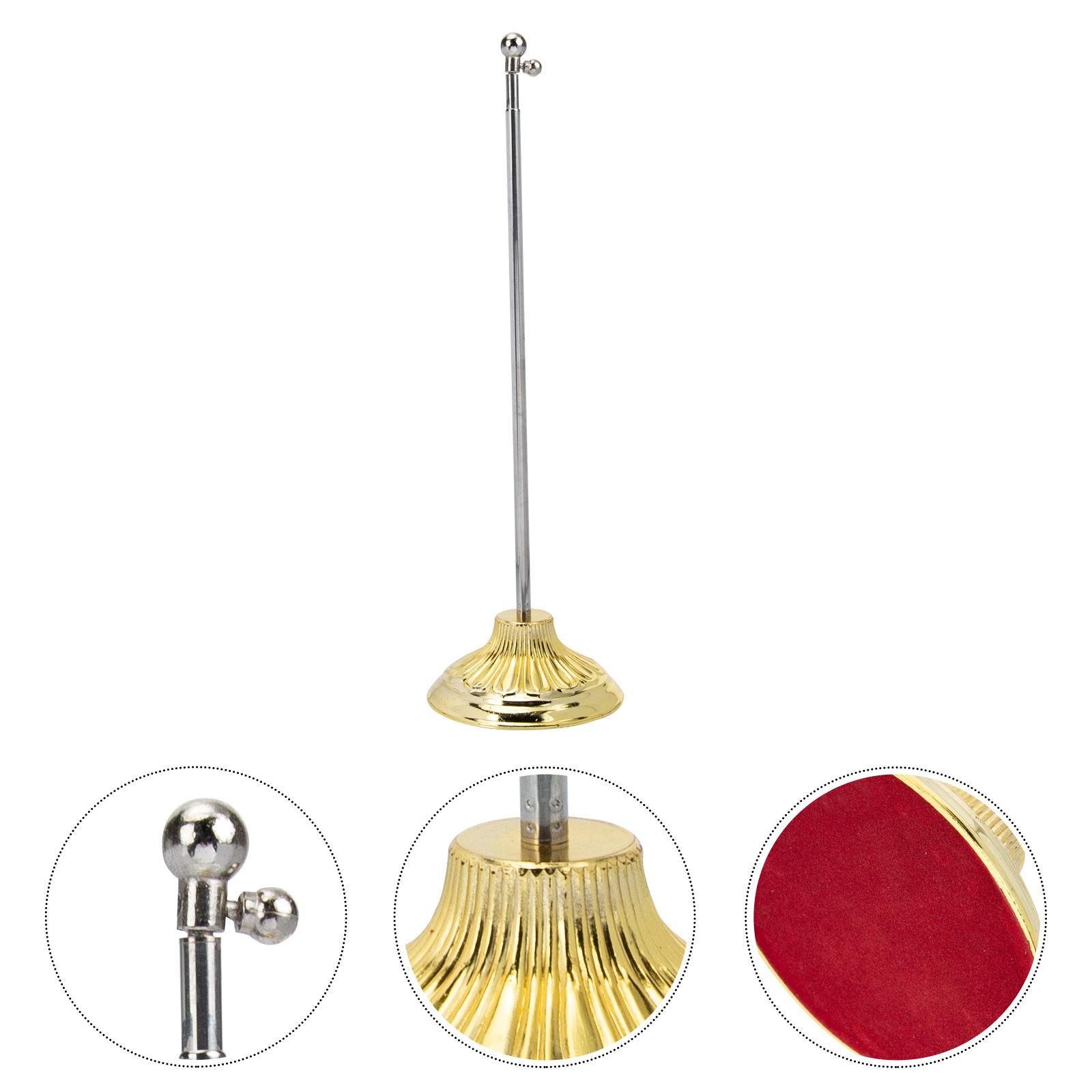 

Телескопическая подставка для флага, держатель, американская износостойкая основа, настольный аксессуар, офисный стержень, украшение золотистый