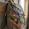 Locking Carabiner Clip Water Bottle Lanyard Zinc Zinc Alloy Key Chain Lanyard Essential Backpack Hook  Travel