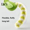 Lightweight Interactive Pet Accessories Simulated Bird Cat Toy with Built-in Bell And Wing, Plush Hunting Instinct Training Long Tail Teaser, Boredom