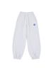 ASIF CALIE Wide Jogger Pants White Melange