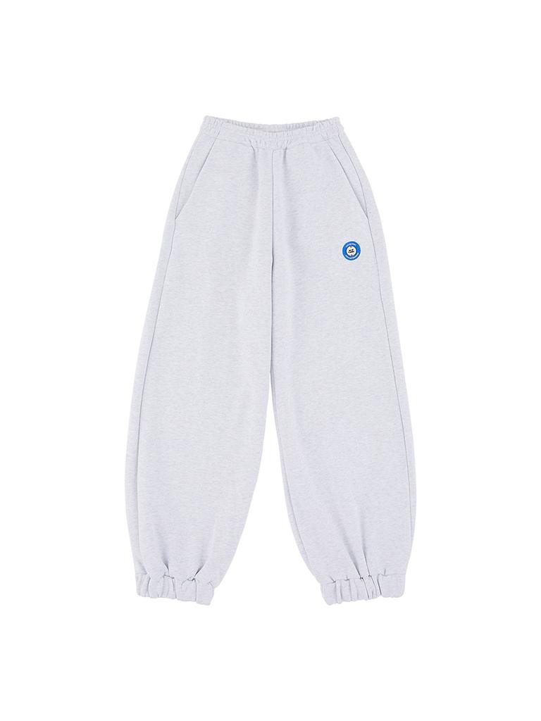 ASIF CALIE Wide Jogger Pants White Melange