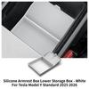 For Tesla Model Y Standard RWD 2026 Armrest Box Storage Box Center Armrest Box Bottom Storage Box Organizer Tray Car Accessories