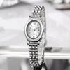 New Women's Watch Women's Style Gold Steel Belt Oval Niche Student Guangzhou Watch