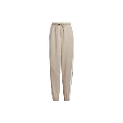 Originals Dreistreifen Colorblock Kordelzug Lockere Stricksporthose Damen Hose Beige IX6689
