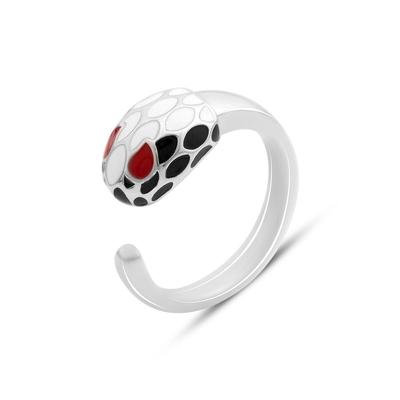 Bague en argent avec émail, poids du produit 6,18 g (2151289)