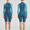 Womens 2mm Shorty Wetsuit With Front Zipper Warm UV-Protective Snorkeling Surfing Swimming