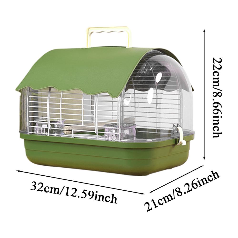 Transport Cage Breathable Small Villa Bird Cage Lightweight Bird Carrier for Small Birds Parrotlets Budgies Cockatiels Parrots