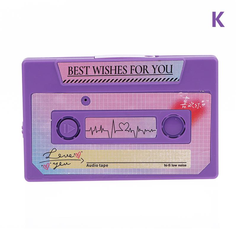 Selbstgemachte DIY Grußkarten Ins Aufnehmbare Postkarte Kassettenband Selbstgemachte DIY Valentinstagsgeschenke 5 Min. Tonaufnahme