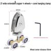 Glass Shower Sliding Door Wheel and Tapered Hanging Clip Pulley