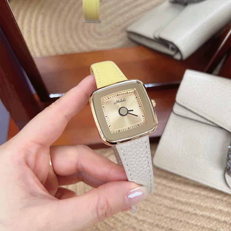 Magnetic Belt Waterproof Atmosphere Women'S Retro Temperament Two-Color Genuine Leather Women'S Watch Women'S Watch
