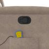 Recliner Chair with Lift Assist Taupe Microfiber Fabric