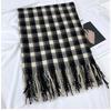 Plaid Scarf Women's Autumn and Winter New Warm Fringed Shawl Scarf Warm Windproof Neck Scarf Casual Outdoor