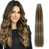 Invisible Tape in Hair Extensions Real Remy Hair Hair Extensions for Women Ash Blond mixed Platinum Blond Straight Hairpieces