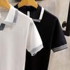 Men's Retro Style Light Knit Polo Shirt - Summer Lapel, Short Sleeves
