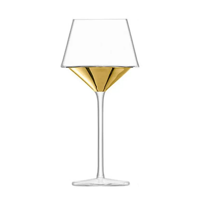 Nordic Light Luxury Golden Wine Glasses Burgundy Glass Goblets Home Whiskey Glasses Barware Showroom Wine Cabinet Decoration