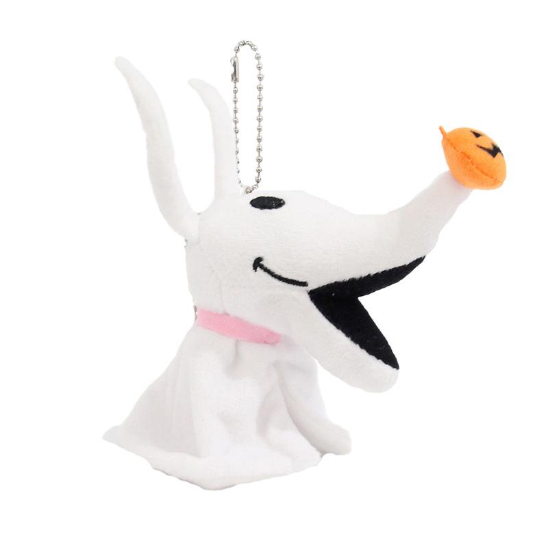 8cm Halloween Jack Skellington Plush Toy Anime Stuffed Animals Keychains Small Pendant Backpack Hangings For Kids
