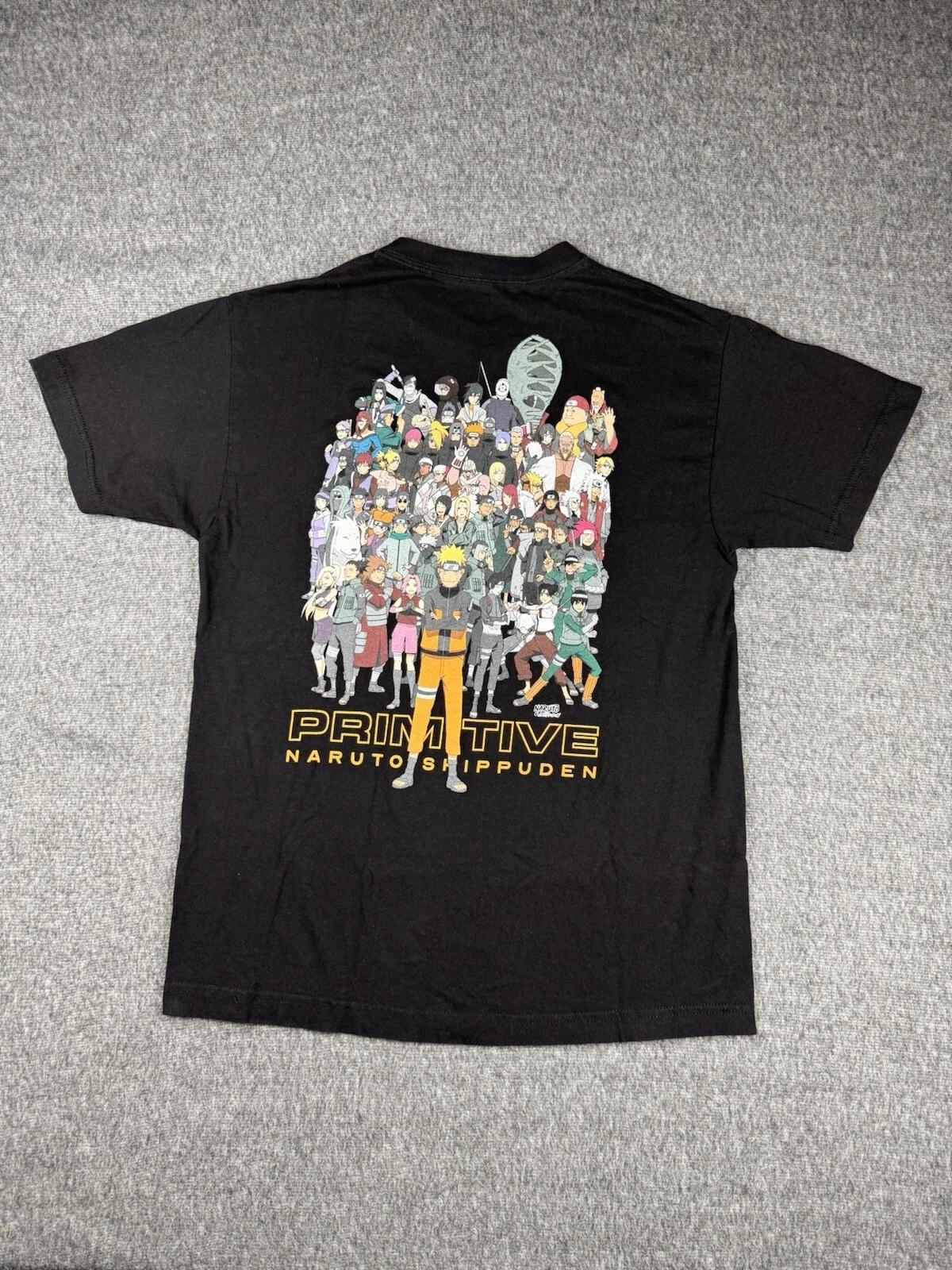 Primitive Naruto Shippuden Shirt Mens M Black 2007 skater anime S