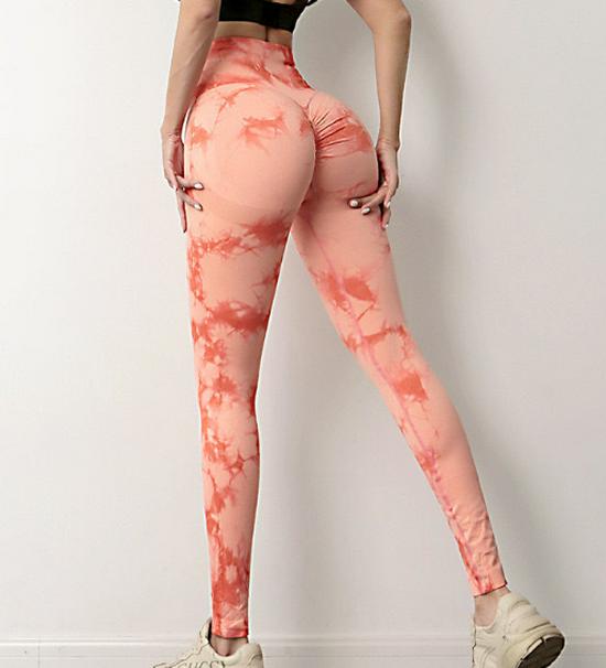 Tie-Dye High Waist Tummy-Control Butt-Lifting Yoga Leggings