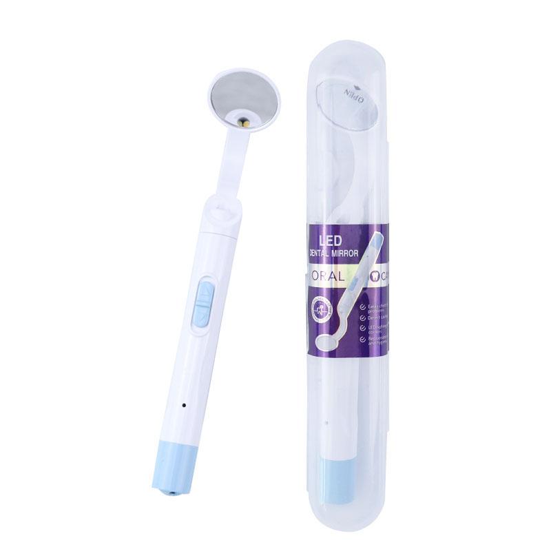 Nigf Dental Led Light Mouth Mirror Compact Reusable Dentist Oral Checking Fog Bright Tooth Wellness Hygiene Clean Apparatus