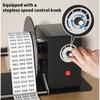 Automatic Label Rewinder 12V Self-Adhesive Barcode Paper Electric Label Rewinding Machine Label Spooler for Retail Food Labels