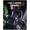 Mountain Bike Ultra-Light Carbon Fibre Flat Pedals Downhill Non-Slip Design Bearing System Bicycle Pedals Bike Lightweight Pedal