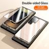360 Full Lens Protection Metal Magnetic Double-sided Glass Case For Samsung Galaxy S26 S25 S24 S23 FE S22 Ultra Plus Snap Lock Phone Cover