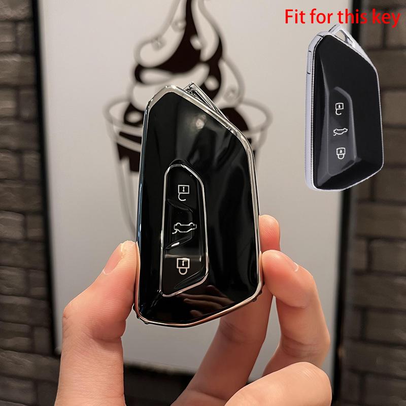 New TPU Car Remote Key Case Cover Shell Fob for VW Volkswagen Golf 8 2020 Skoda Octavia A8 2021 SEAT Leon MK4 Accessories