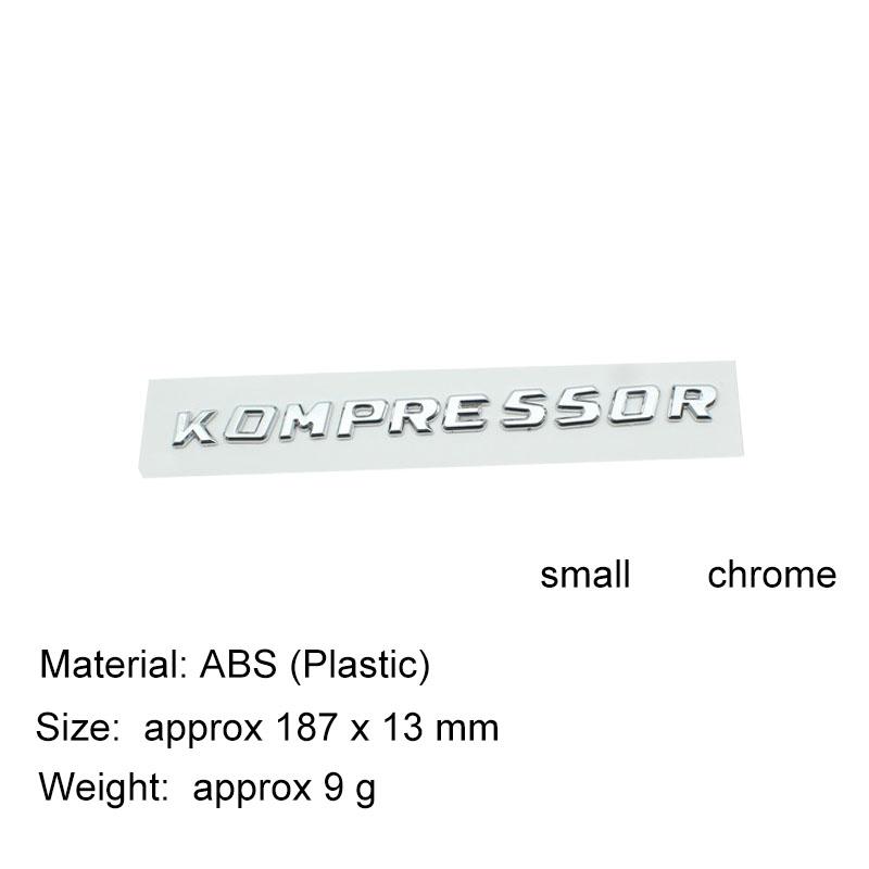 Premium TURBODIESEL KOMPRESSOR Compressor for CLK SLK SL CLS ML A B C S R Class Car Hood Fender Trunk Rear Bonnet Nameplate Decal Emblem Badge Sticker