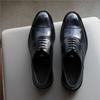 Men's leather shoes dress three joint Oxford shoes British casual wedding shoes men