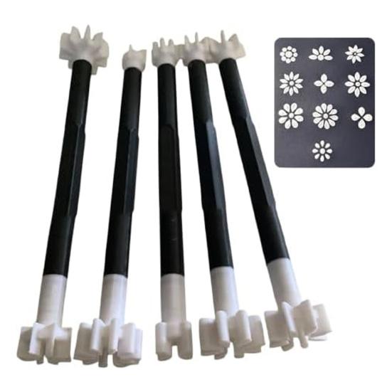 Flower Floral Dotting Tools Set Art Stamp Pen Nail Art Painting Kit DIY Graffiti Stamping Tools for Beginners