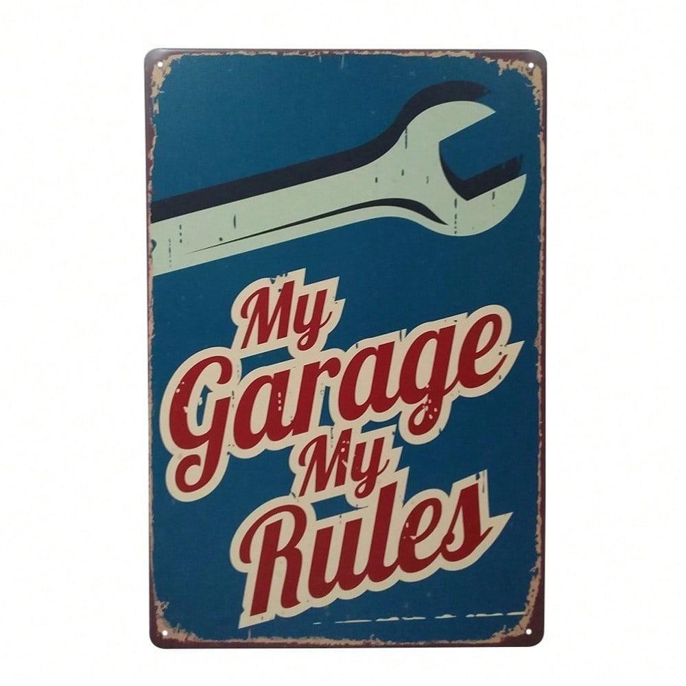 Vintage Car Metal Tin Sign Retro Beer Wall Art For Garage Bar Man Cave