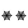 Cartoon Spider And Web Stainless Steel Stud Earrings For Women Punk Black Animal Bat Piercing Earings Halloween Party Gifts