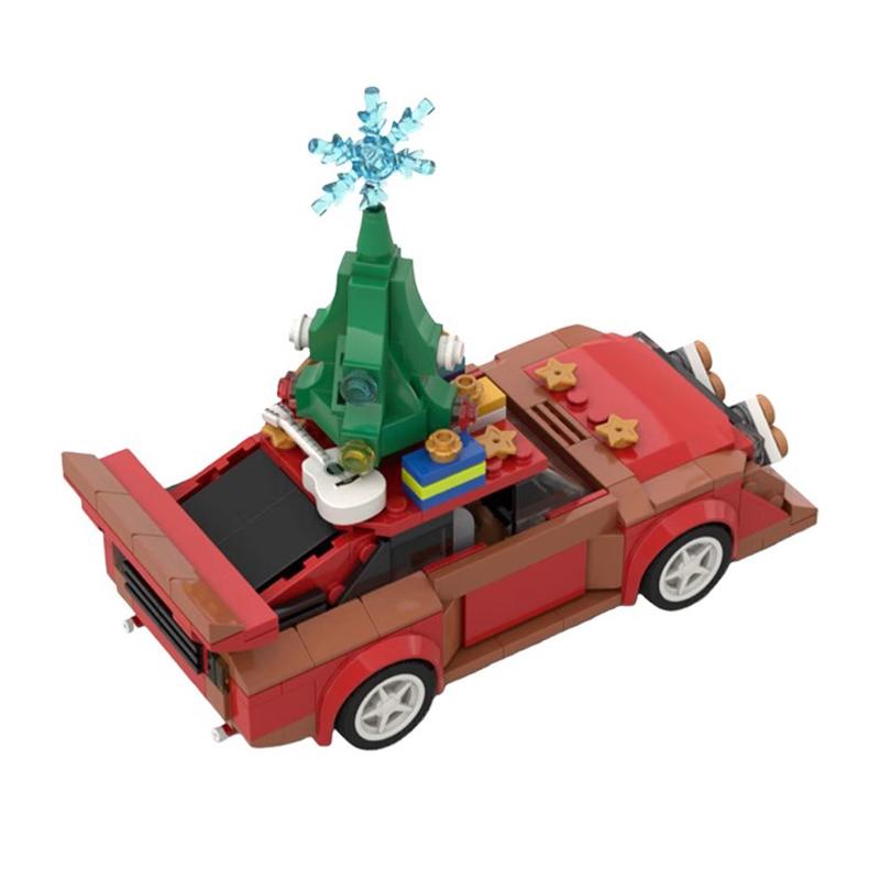 Bricklink MOC Technical Car 76897 1985 Christmas Ed Sport Quattro S1 Speed Vehicles Sets Building Blocks Toys Christmas Gift