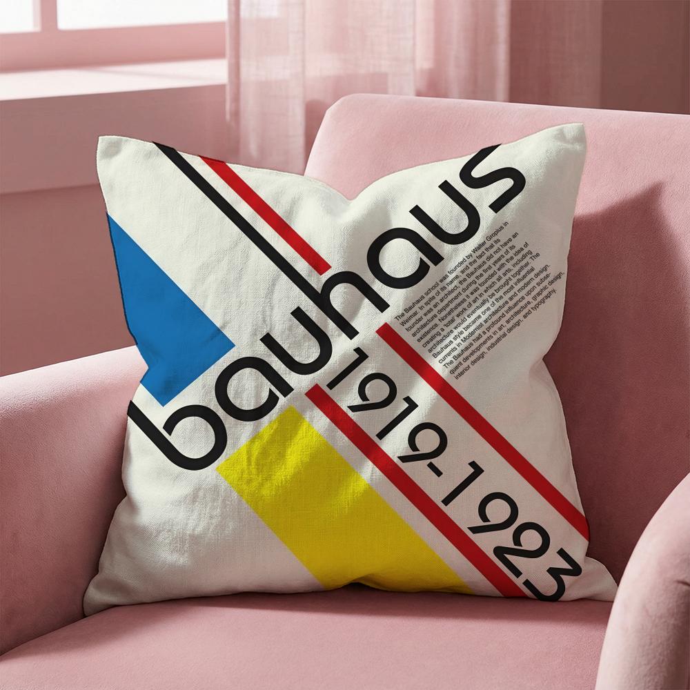 Famous B-Bauhaus Designs Cushion Cover Multi-Scene Pillow Cover for Home & Car - Reversible, Soft & Durable for Daily Use