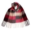 Winter Women Knitted Scarf Headscarf Casual Preppy Rainbow Plaid Tassel Scarve Elegant Lady Mujer Thick Wrap Shawl New Christmas