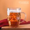 Acrylic Beer Mug with Handle Unbreakable Drinking Glasses Shatterproof Water Tumblers for Indoor Outdoor Dishwasher Safe