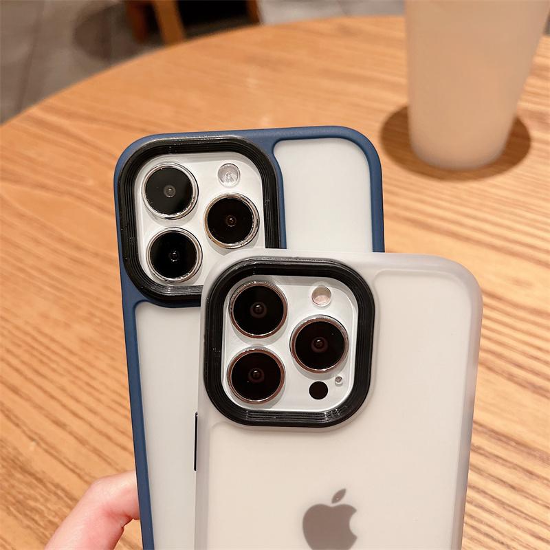 Shockproof Matte Transparent Case For Iphone 13 12 11 Pro Max X Xr Xs Soft Silicone Armor Bumper Back Cover For Iphone 13pro Max