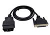 16-Pin OBD2 to 44-Pin HDB Female Diagnostic Extension Cable