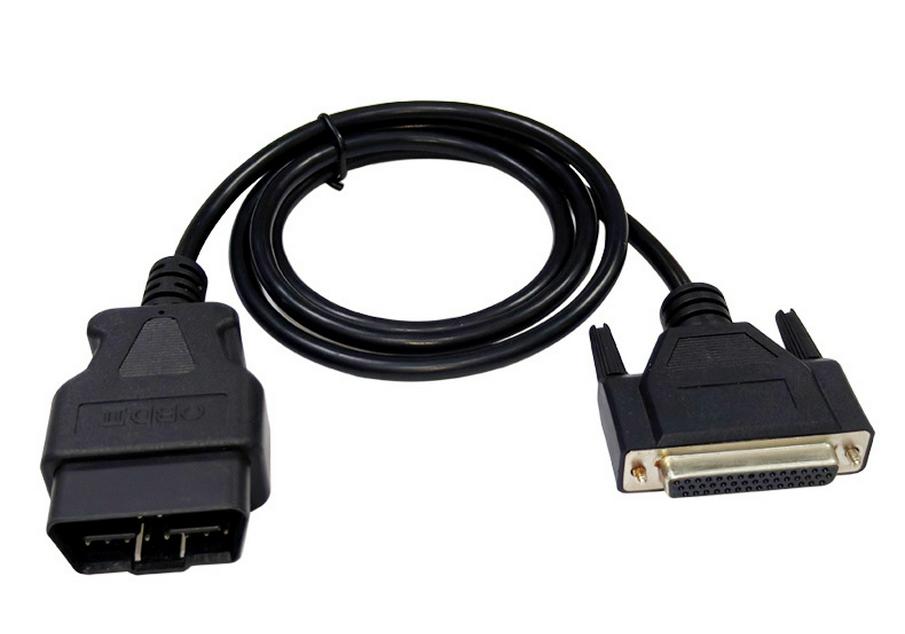 16-Pin OBD2 to 44-Pin HDB Female Diagnostic Extension Cable