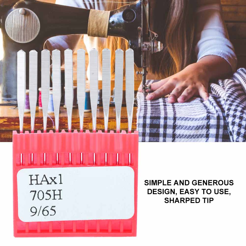 10 Pcs Metal Household Corrosion Rust Resistant Sewing Machine Needle(9 65)