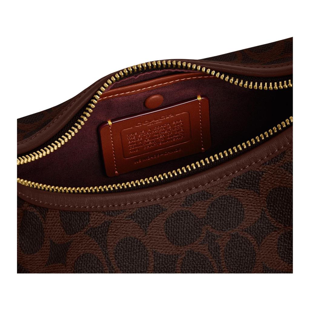 COACH Juliet Artificial Leather Shoulder Bag Medium Women's Maple Brown CAM26-B4YDT
