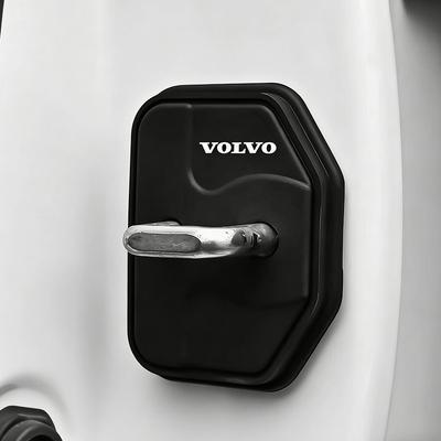 Wfkhp1 4PCS Car Door Lock Buckle Protector Cover Silicone Anti-Collision Anti-Rust for XC40 XC60 XC90  EX30 Auto Interior Parts