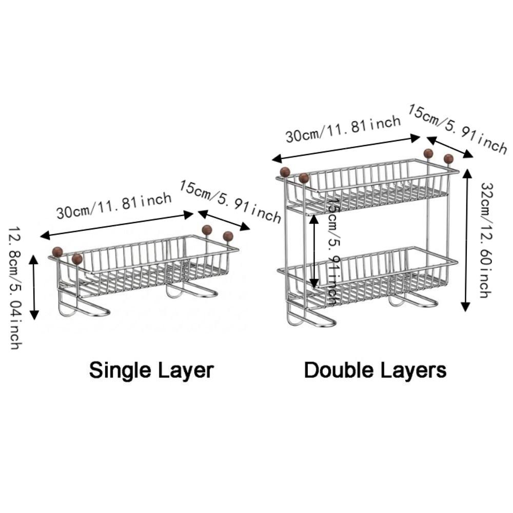 Rustproof Toilet Storage Rack Stainless Steel Bathroom Storage Shelf  Skincare Product Storage
