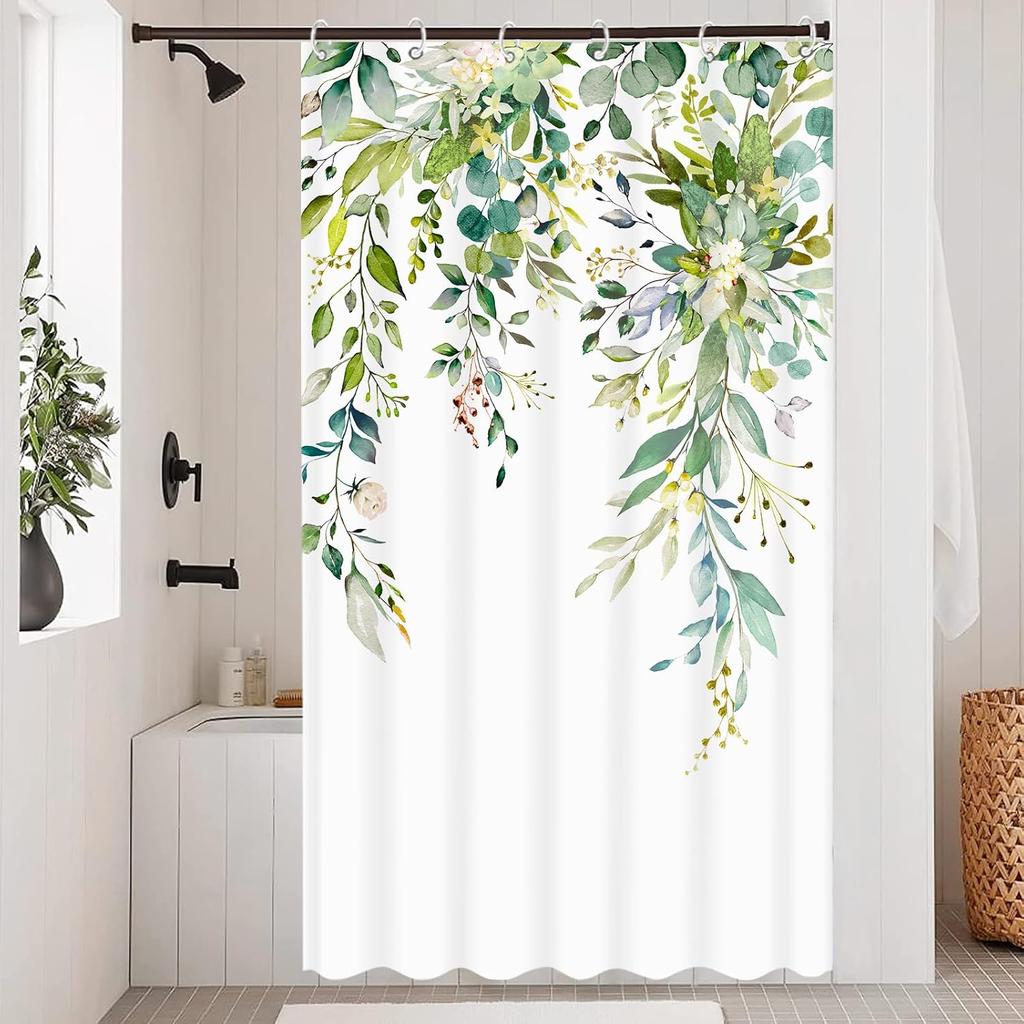 Extra Long Geometric Shower Curtain Mid Century Modern Shower Curtains For Bathroom Abstract Yellow Black White Waterproof