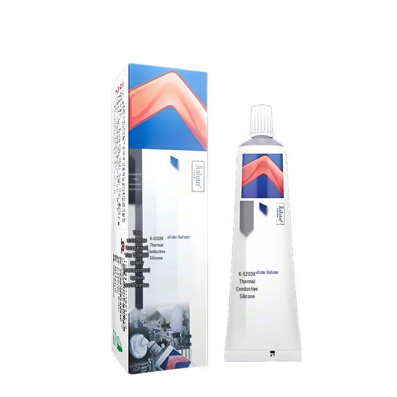 Kaft K-5203 High-Temp Thermal Conductive Silicone Adhesive for LEDs, 80g, White