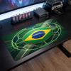 Brazil Football Crest Mouse Pad, Extended Non Slip Rubber Desk Mat for Gaming Office Laptop Fan Gift