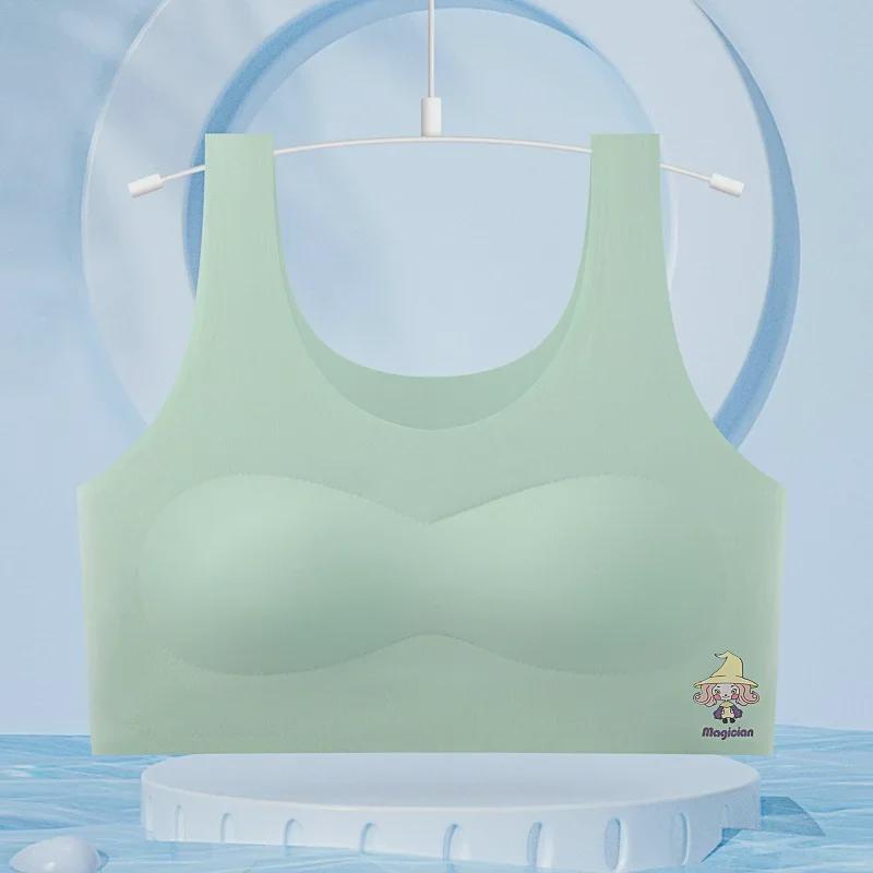 

Бесшовный бюстгальтер Ice Silk с рисунком для девочек-подростков L