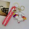 New Creative Cartoon Colorful Horse Mingchuang Sanrio Kuromi Pudding Dog My Melody Doll Keychain Bag Car Keychain Accessory